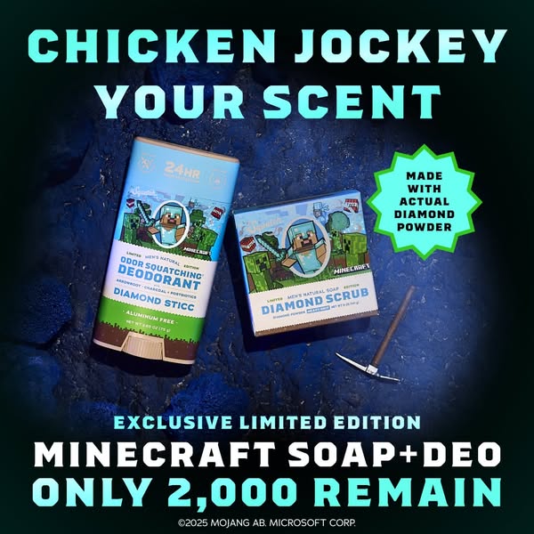 💎 LIMITED MINECRAFTᵀᴹ SOAP & DEO ARE BACK