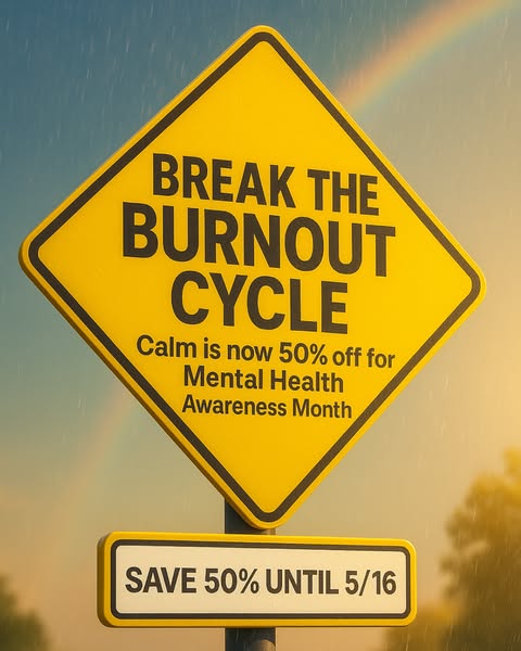 Stress Less, Live More-- Get 50% Off Calm!