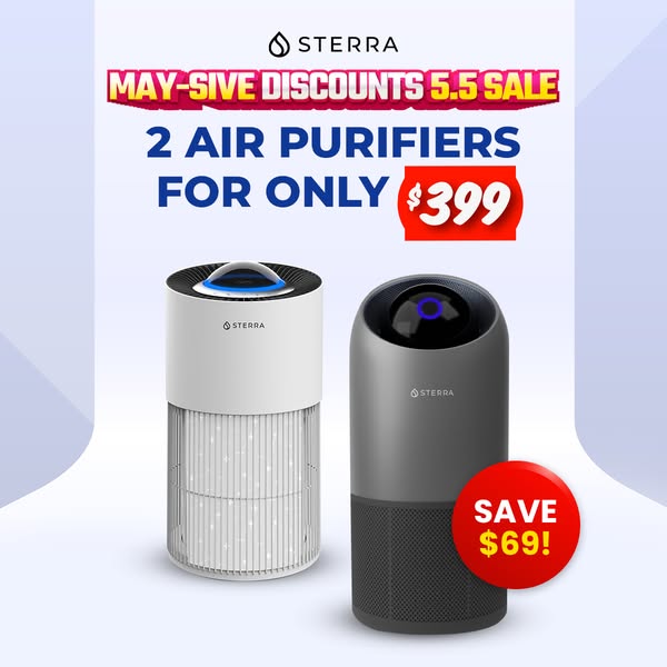 Sterra Breeze™ + Sterra Moon™ Air Purifier Bundle