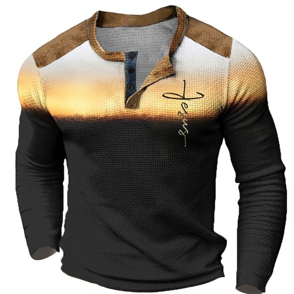Men's Henley T Shirt