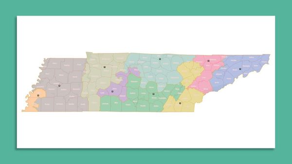 Blue Nashville to be split into three red congressional districts