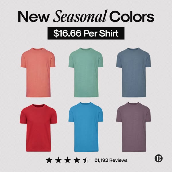 👕 The Best-Fitting Tee Just Got a Seasonal Refresh