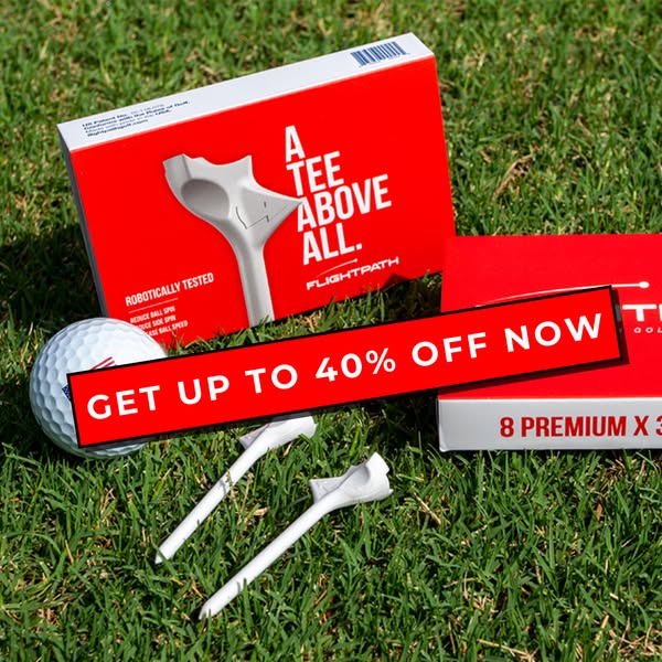 Get FlightPath Golf Tees up to 40% OFF Today!