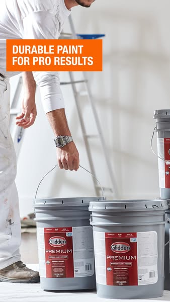Glidden Premium 5 gal. Pure White Base 1 Flat Interior Paint GLN9011N-05 - The Home Depot