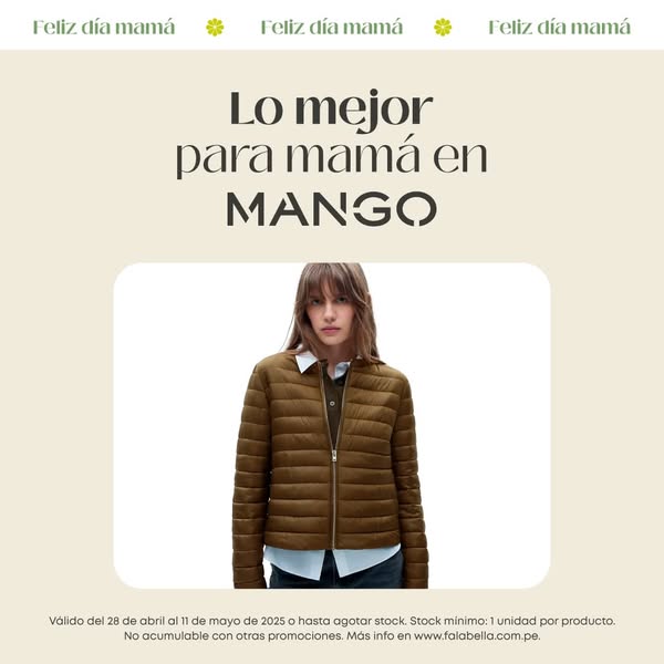 ¡Feliz día mamá! Solo en Falabella 💚