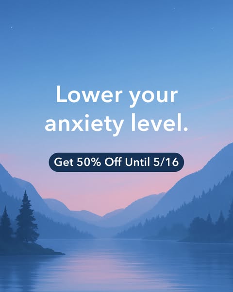 Stress Less, Live More-- Get 50% Off Calm!
